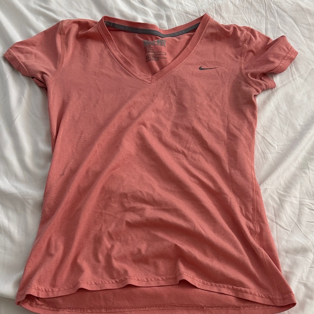 Nike Women's Coral V-Neck Tee
